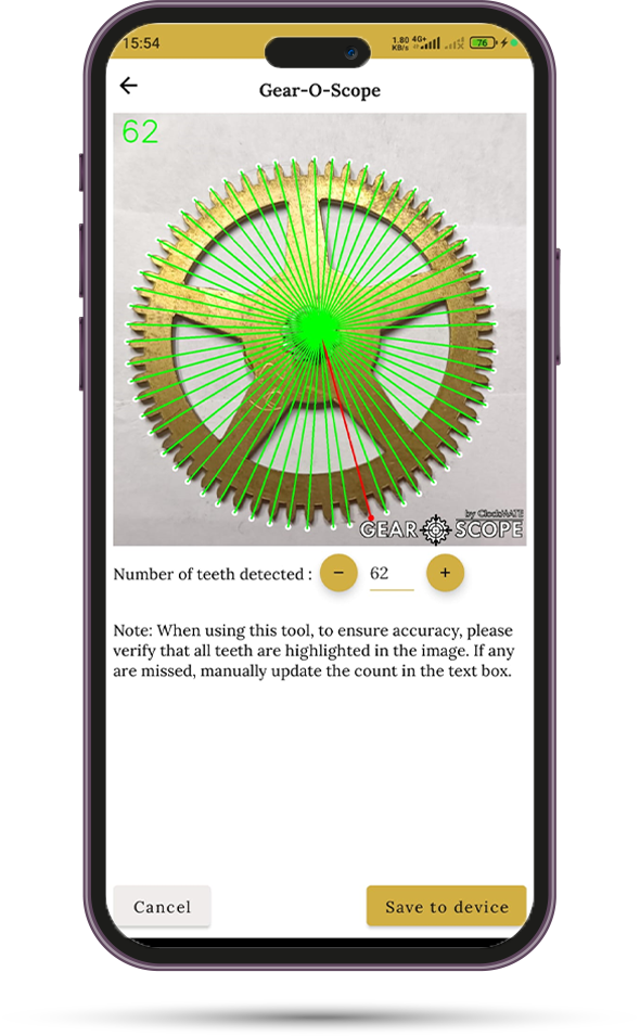 Gear-O-Scope Feature