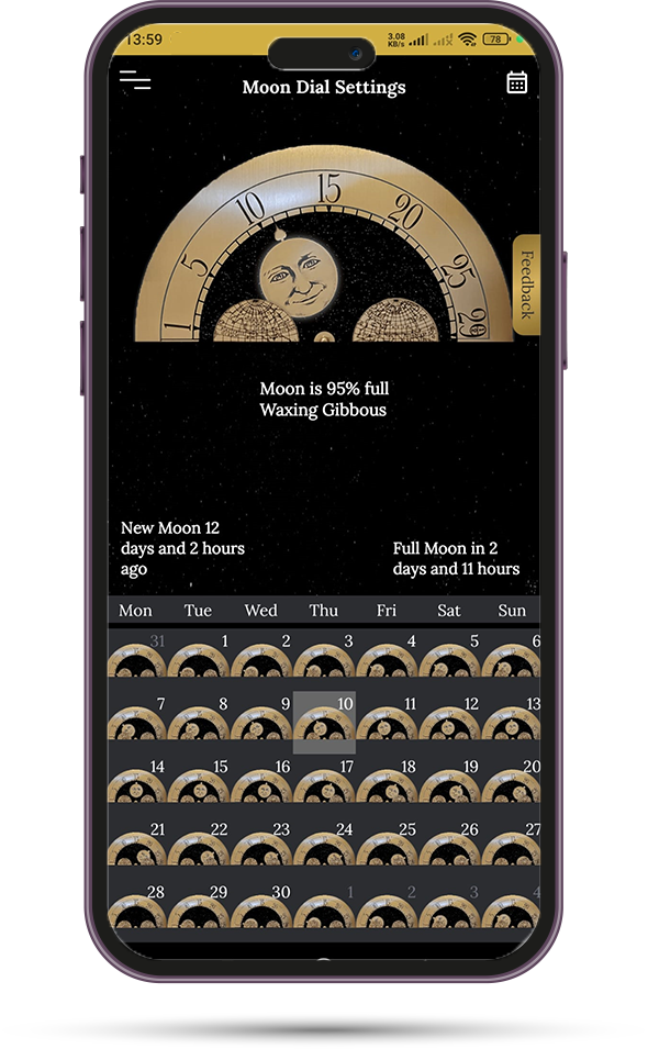 Moon Dial Feature